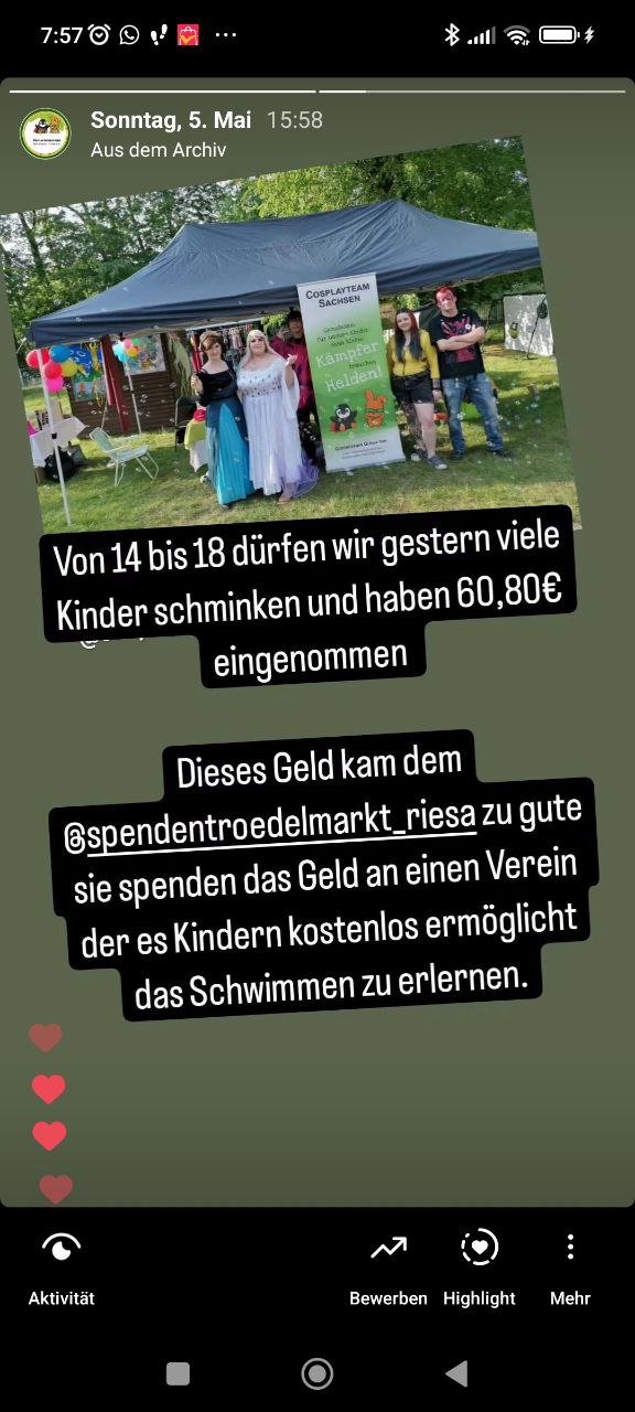 Spendenflohmarkt Riesa 2024